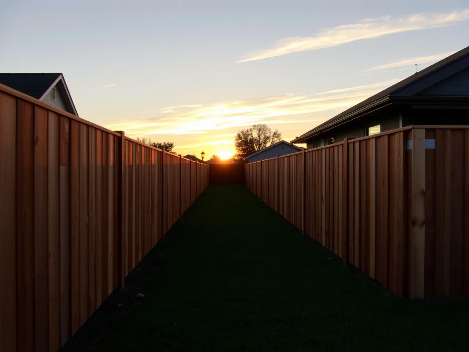 Cedar Privacy Fence Run